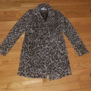 Bar III leopard coat
